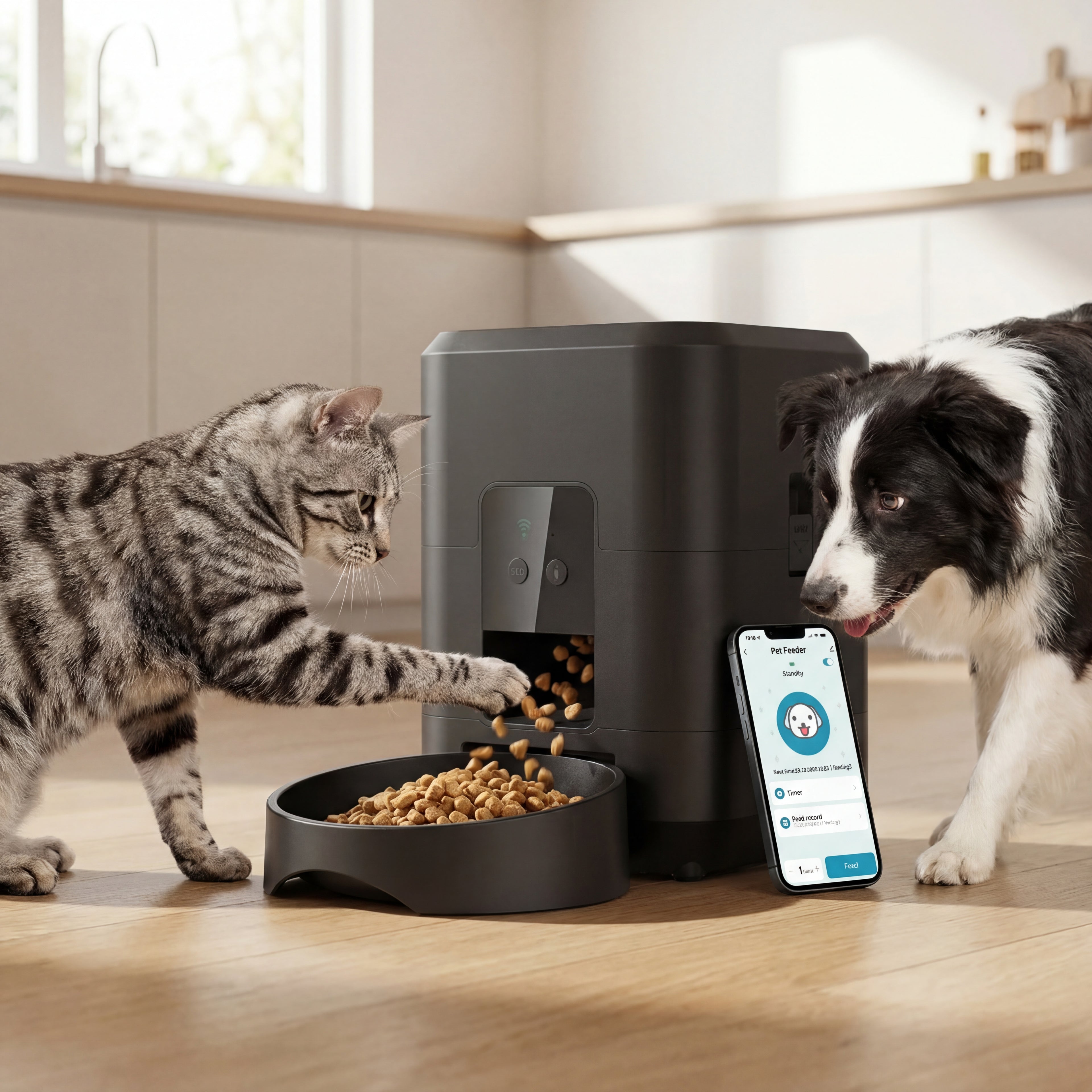 Smart Pet Feeder Automatic Cat Feeder Dog Slow Food Machine With Timed Quantitative Automatic Cat Food Dispenser Cat Dog Bowl