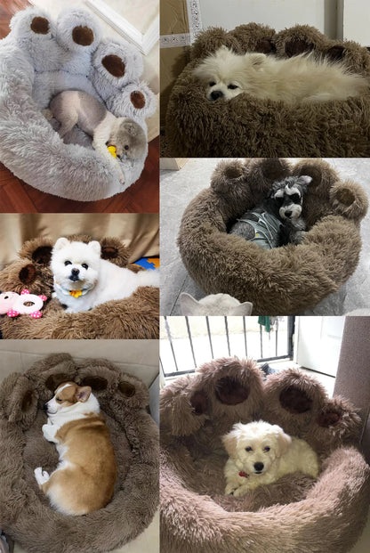 Fluffy Dog Bed Plush Pet Products Large Dogs Beds Bedding Max Comfort