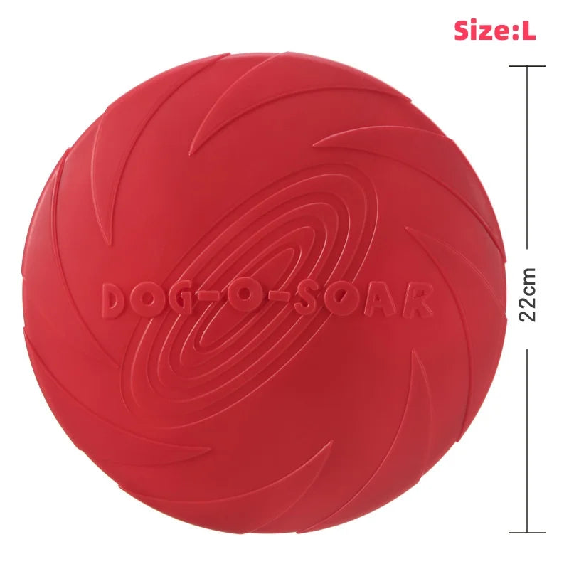 Silicone Flying Saucer Dog Toy Dog Game Flying Discs Resistant Chew Puppy Training Interactive Pet Supplies