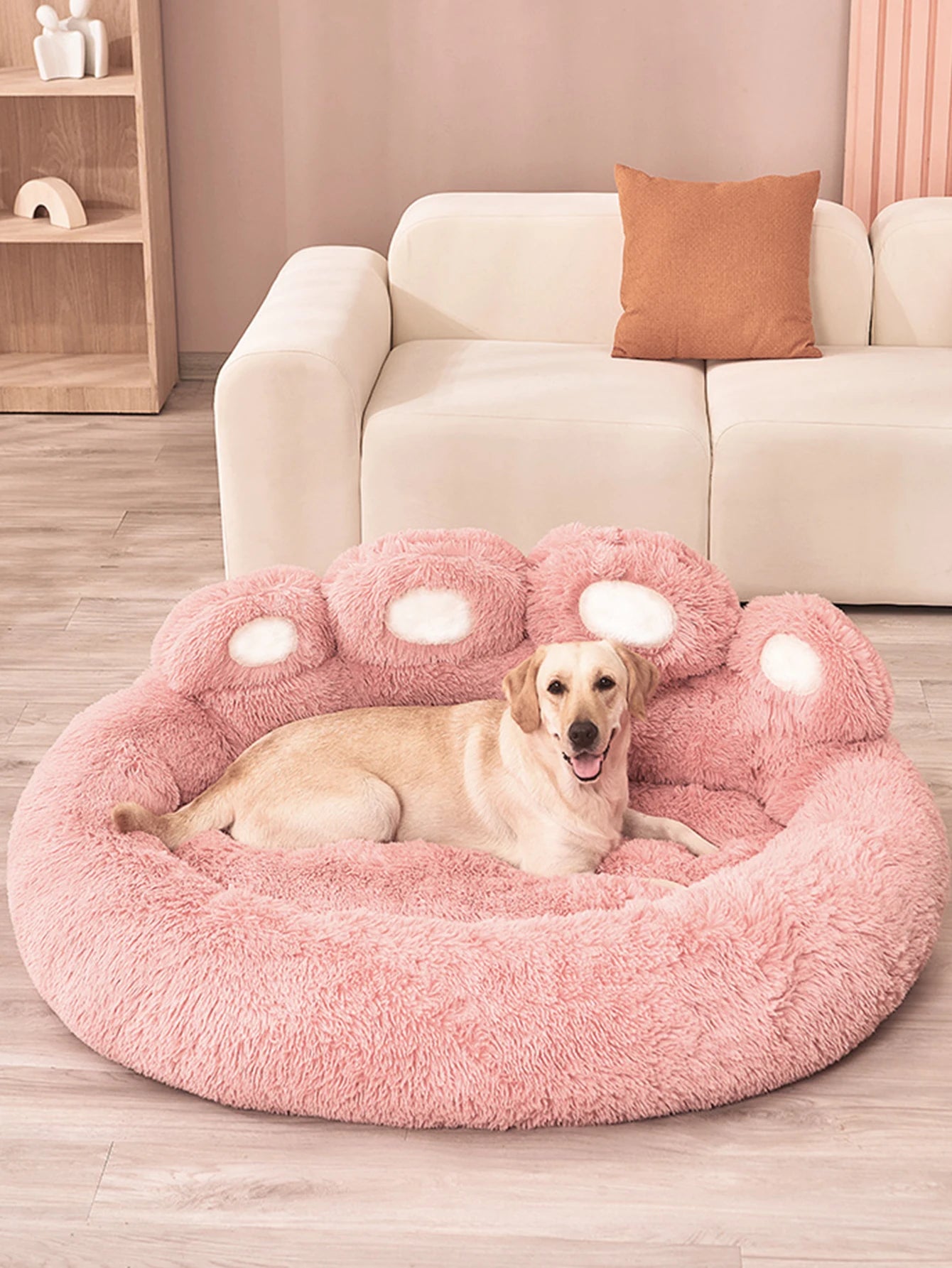 Fluffy Dog Bed Plush Pet Products Large Dogs Beds Bedding Max Comfort