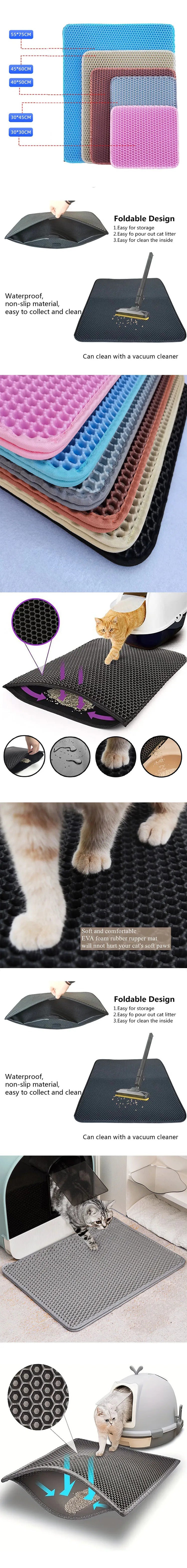 Litter Box Mat Litter Cat Sandbox Mat Cat Tray Pet Cat Sandbox Mat