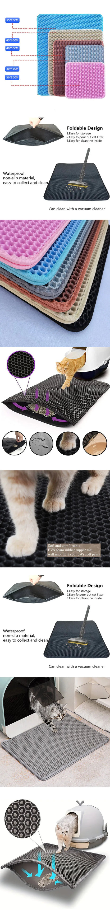 Litter Box Mat Litter Cat Sandbox Mat Cat Tray Pet Cat Sandbox Mat