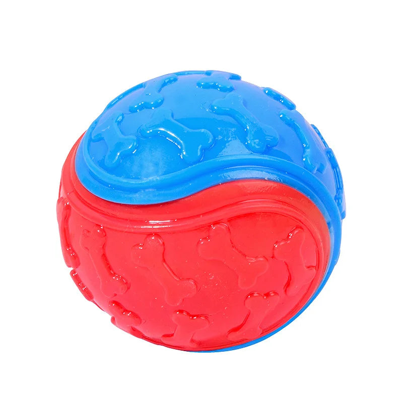 Squeaky Balls for Dogs Interactive Toys Dog Chew Toy Pet Squeeze Ball Teeth Cleaning Bite Resistance Dog Training Supplies