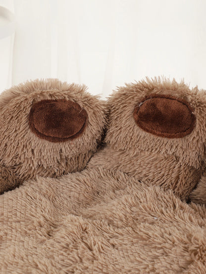Fluffy Dog Bed Plush Pet Products Large Dogs Beds Bedding Max Comfort