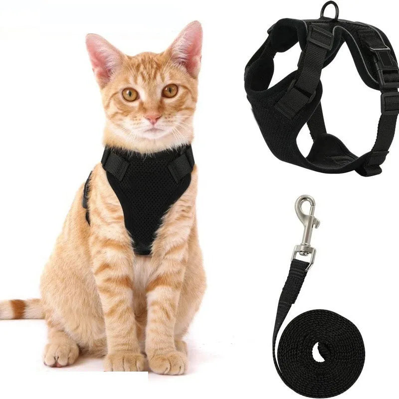 Escape Proof Cat Harness and Leash - Soft Adjustable Vest Harnesses EasyControl for Walking Cats