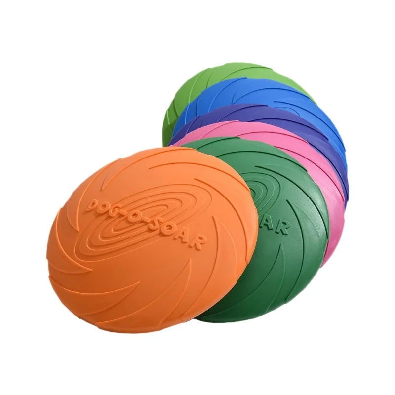 Silicone Flying Saucer Dog Toy Dog Game Flying Discs Resistant Chew Puppy Training Interactive Pet Supplies