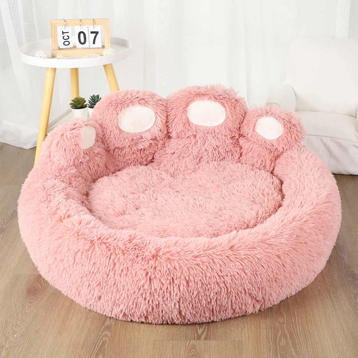 Fluffy Dog Bed Plush Pet Products Large Dogs Beds Bedding Max Comfort