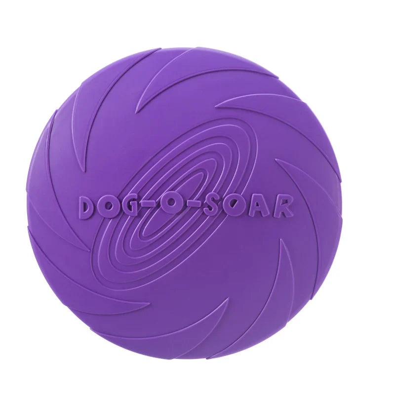Silicone Flying Saucer Dog Toy Dog Game Flying Discs Resistant Chew Puppy Training Interactive Pet Supplies