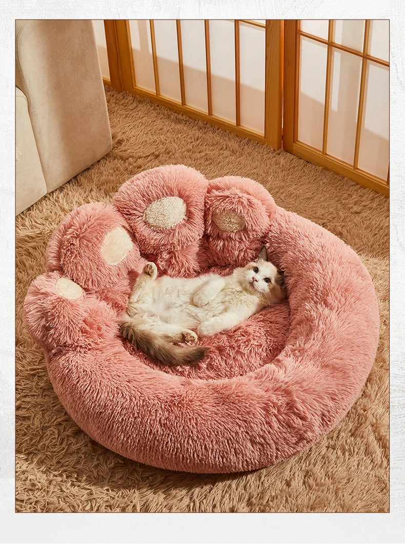 Fluffy Dog Bed Plush Pet Products Large Dogs Beds Bedding Max Comfort