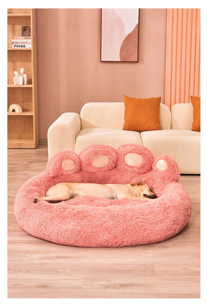 Fluffy Dog Bed Plush Pet Products Large Dogs Beds Bedding Max Comfort