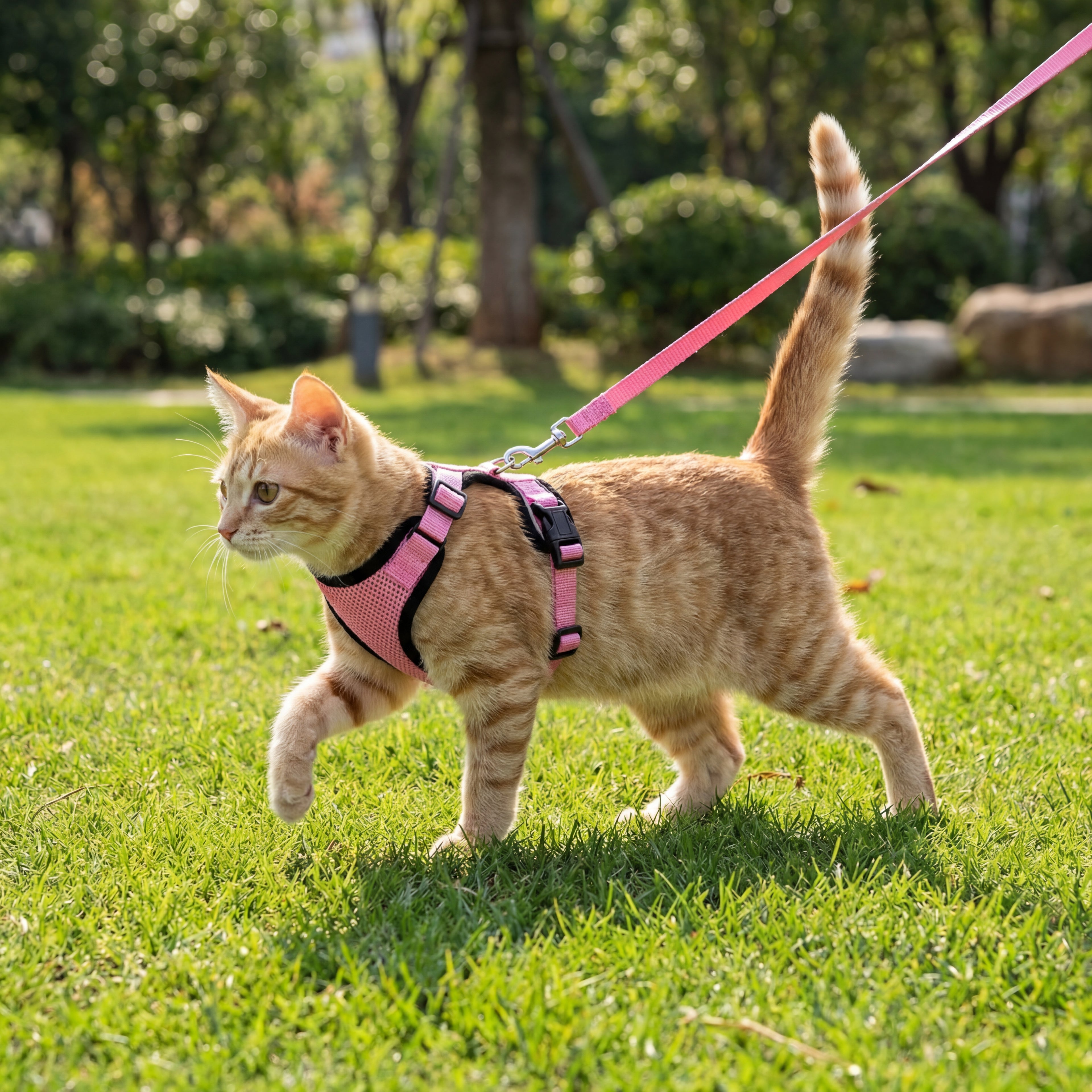 Escape Proof Cat Harness and Leash - Soft Adjustable Vest Harnesses EasyControl for Walking Cats