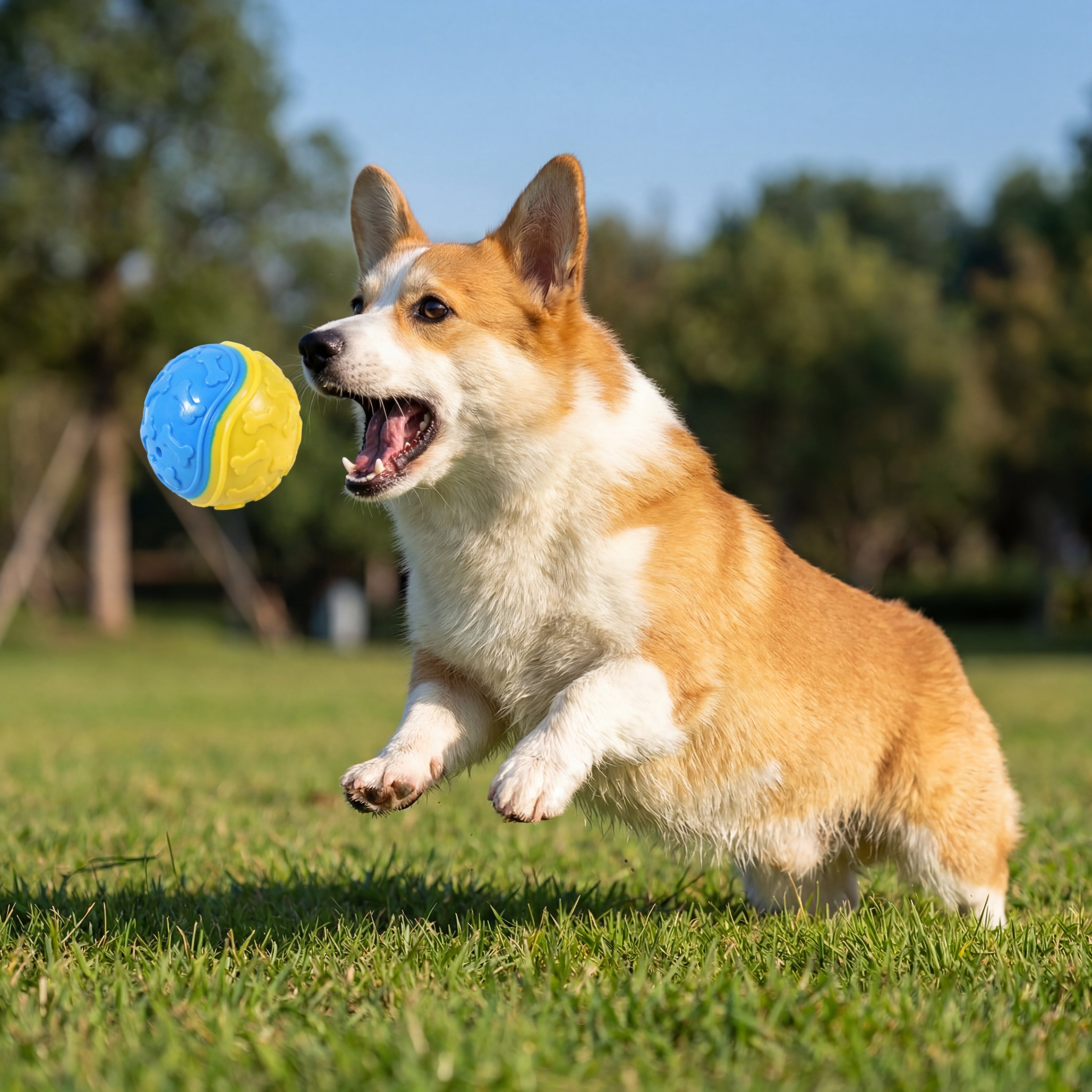 Squeaky Balls for Dogs Interactive Toys Dog Chew Toy Pet Squeeze Ball Teeth Cleaning Bite Resistance Dog Training Supplies